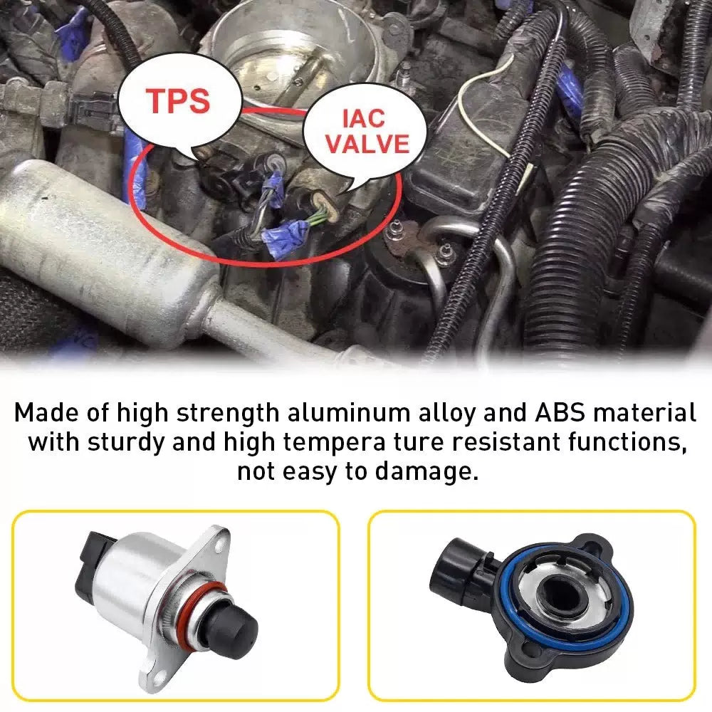 Throttle Sensor Position and Idle Air Control Valve Set for 2000-2002 Silverado 6B93BC-57 [6]