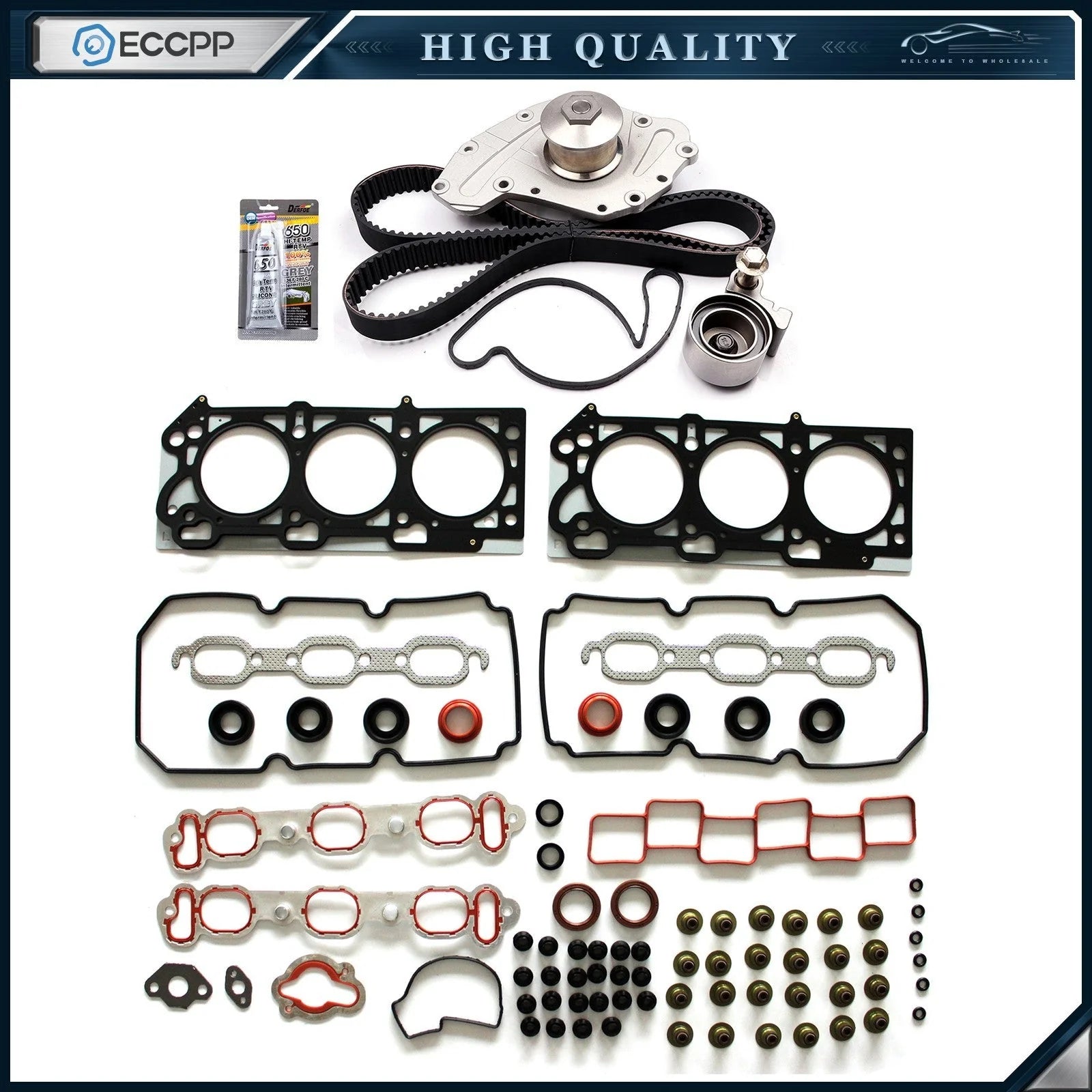 Timing Belt Kit Water Pump Head Gasket For 2005 06 Dodge Magnum Chrysler 300 3.5 KOEEP [1]