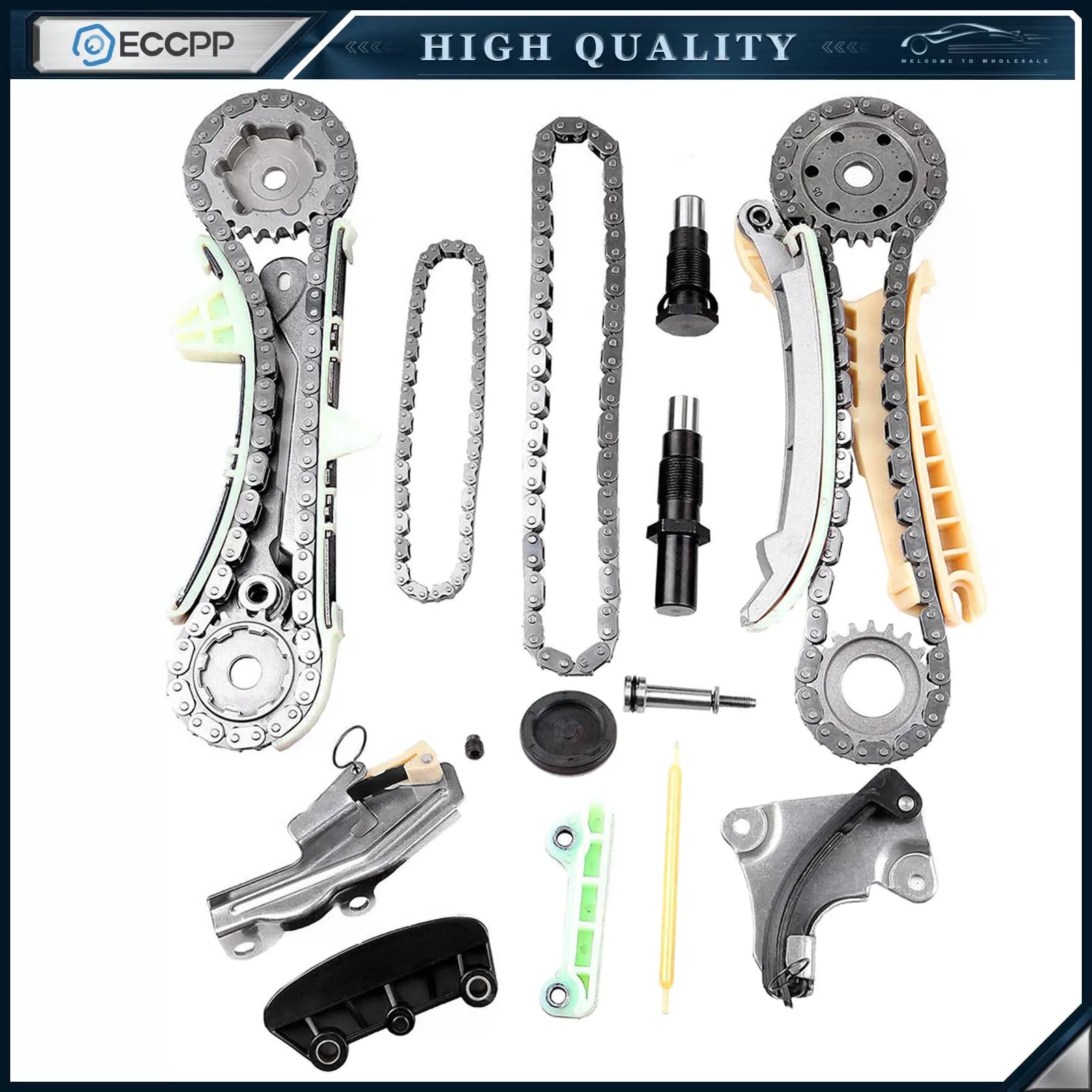 Timing Chain Kit For 1997-2010 Ford Explorer 4.0L V6 GAS SOHC 6B93BC-57 [1]