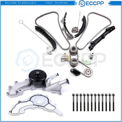 Timing Chain Kit Water Pump For 14-15 Dodge Journey Durango 3.6L w/Head Bolts KOEEP [1]