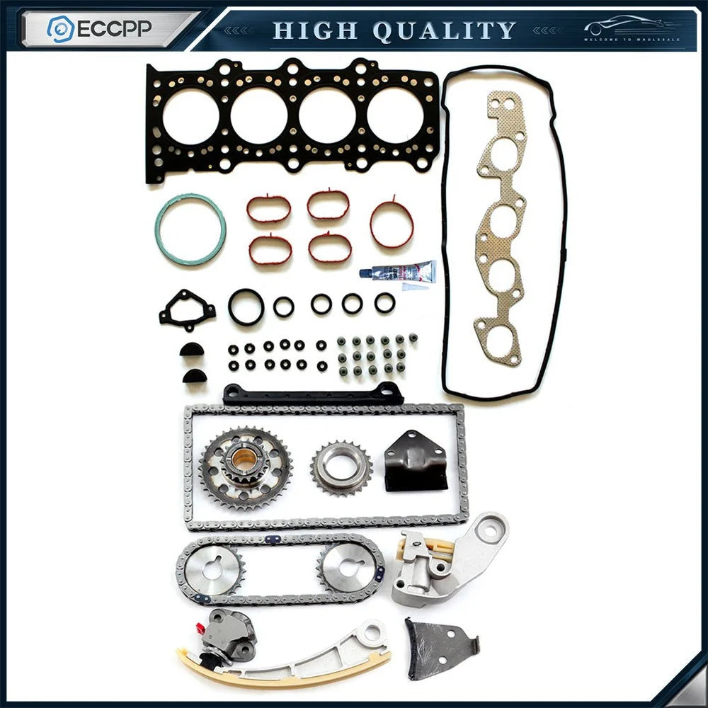 Timing Chain Kit & Head Gasket Set Fits 2007-2009 Suzuki SX4 2.0L l4 DOHC KOEEP [1]