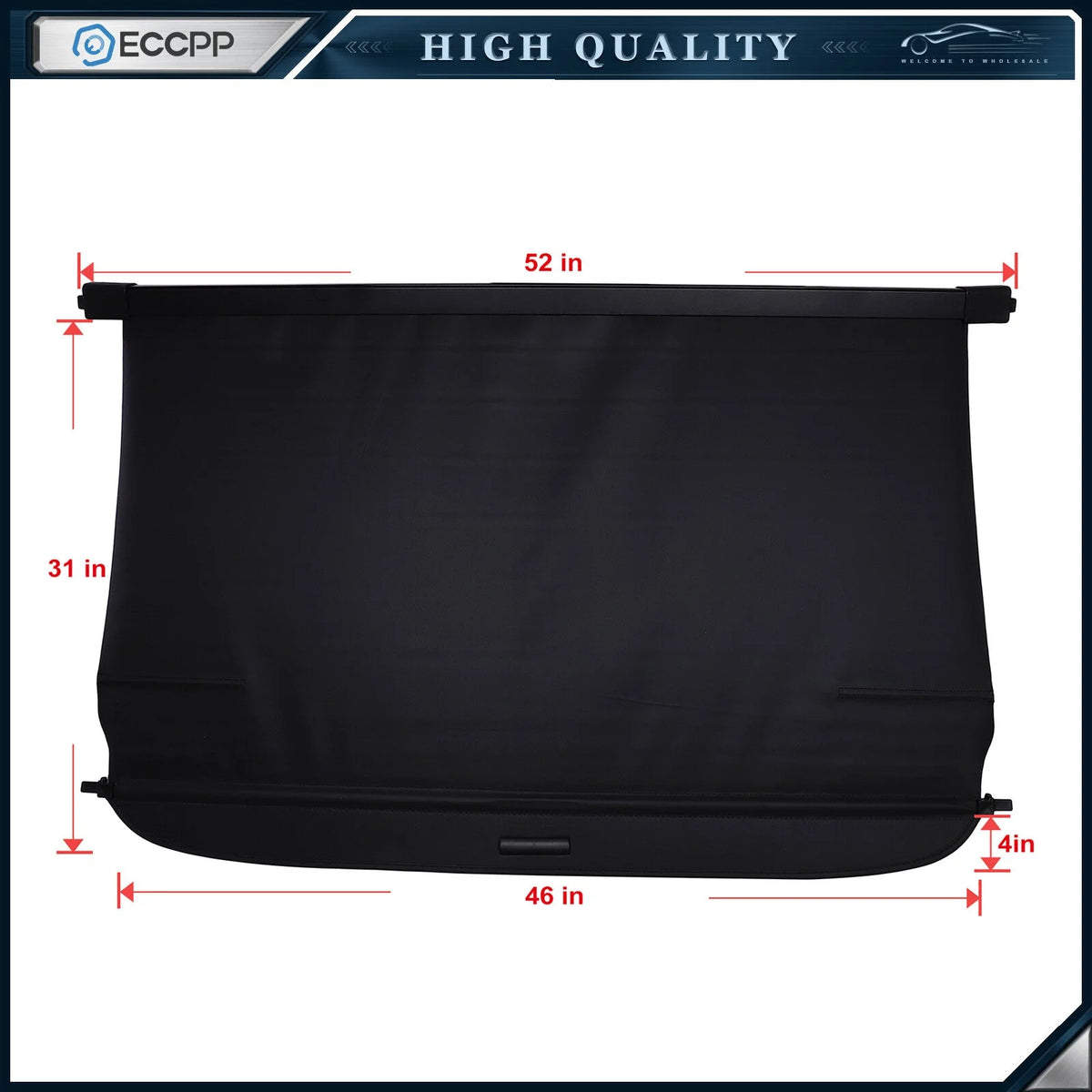 Tonneau Retractable Security Cargo Cover Black For Mercedes-Benz ML320 2007-2009 6B93BC-57 [1]