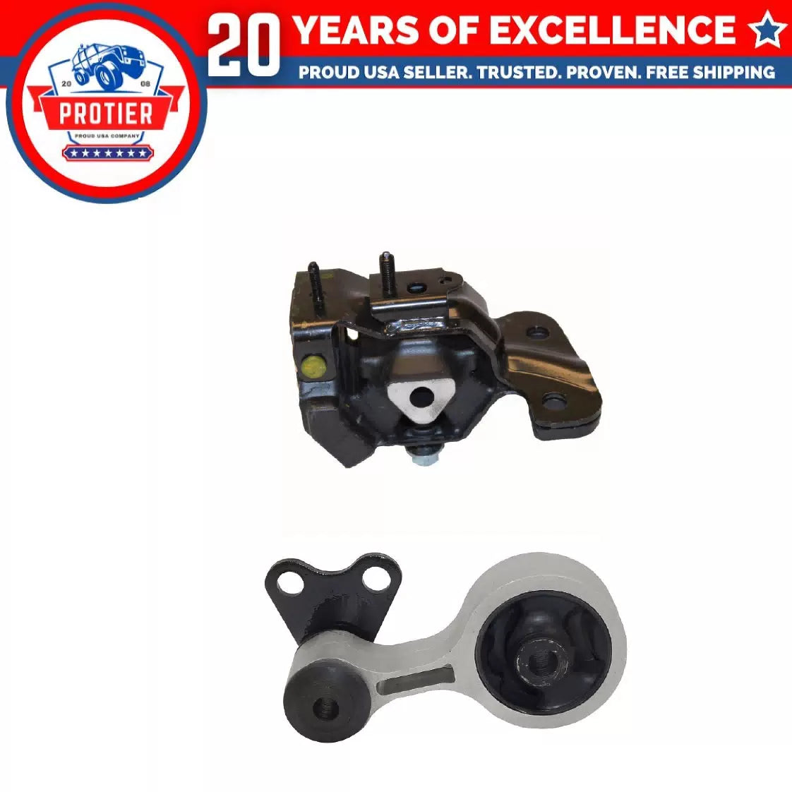Torque Strut & Trans Mount 2PCS Set for 2003-2008 Mazda 6 3.0L for Auto Trans 6B93BC-57 [1]