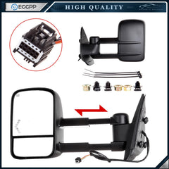 Tow Mirrors For 2007-2013 Chevy Silverado GMC Sierra Power Heated LED Signal 6B93BC-57 [1]