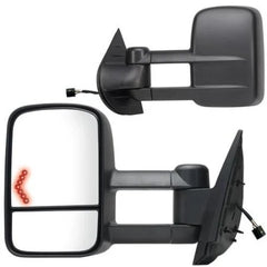 Tow Mirrors For 2007-2013 Chevy Silverado GMC Sierra Power Heated LED Signal 6B93BC-57 [2]