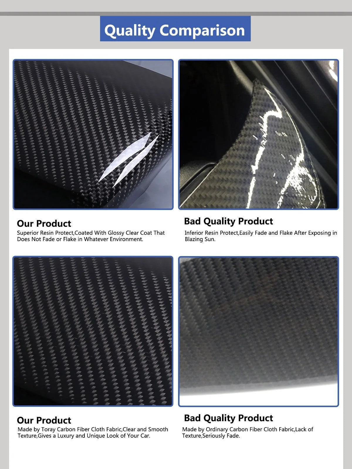 Trunk Lips Roof Carbon Style Vortex For 2014-up Subaru WRX 6B93BC-57 [5]