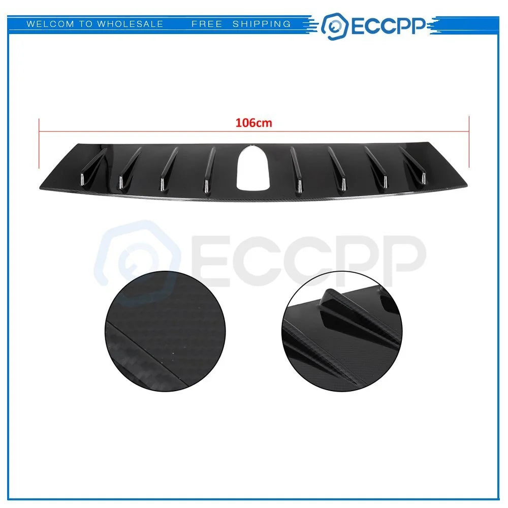 Trunk Lips Roof Carbon Style Vortex For 2014-up Subaru WRX 6B93BC-57 [6]