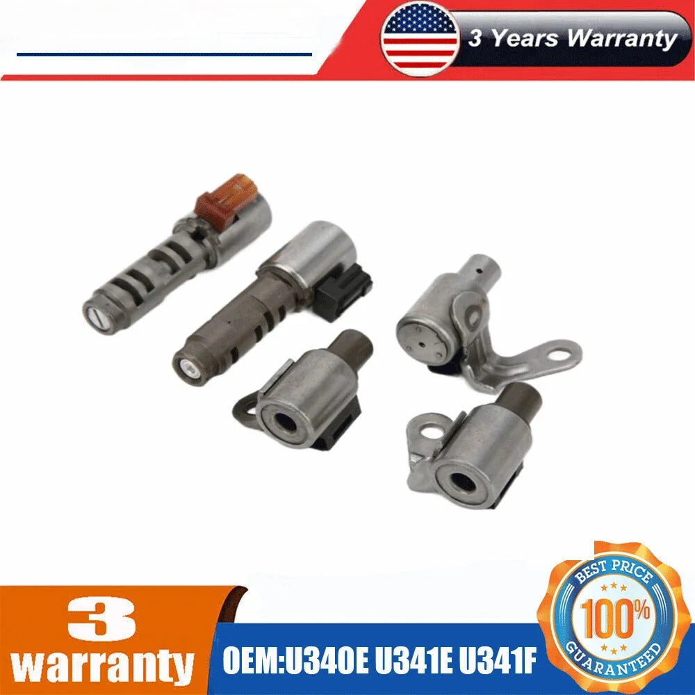 U340E U341E U341F CTV TRANSIMISSION SOLENOID KIT 5PCS FOR TOYOTA COROLLA 6B93BC-57 [1]