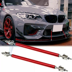 USA Universal Red Adjustable Front Bumper Lip Splitter Strut Rod Tie Support Bar 6B93BC-57 [1]