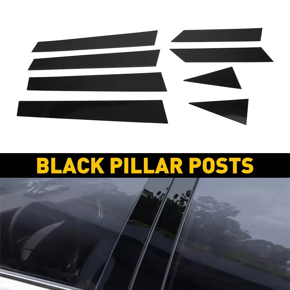US For 2013-2018 Altima Nissan 8PCS Black Posts Window Pillar Door Trim Cover 6B93BC-57 [11]