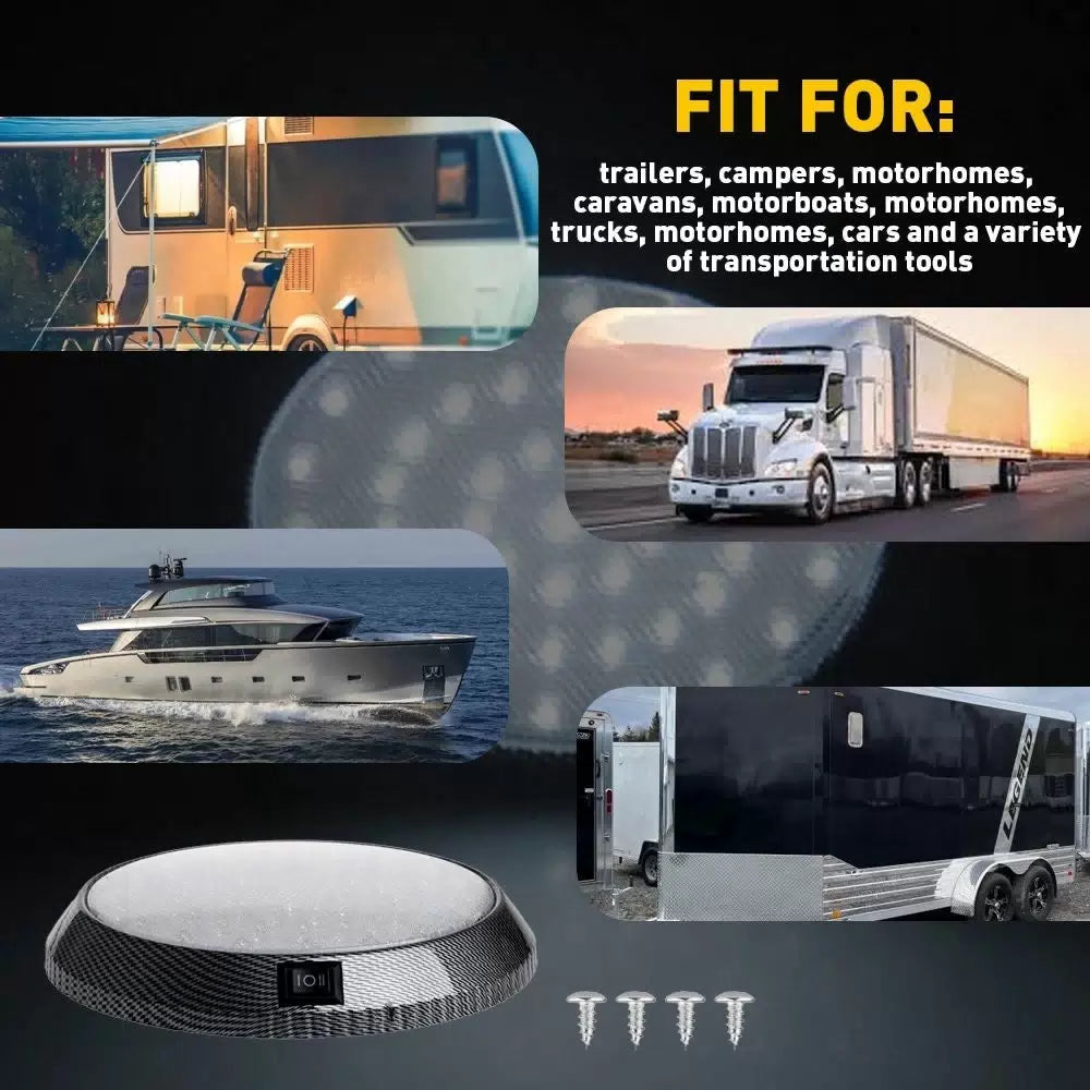 Universal 46 12V LED Car Auto Truck Interior Dome Roof Light Ceiling White Lamp 6B93BC-57 [10]