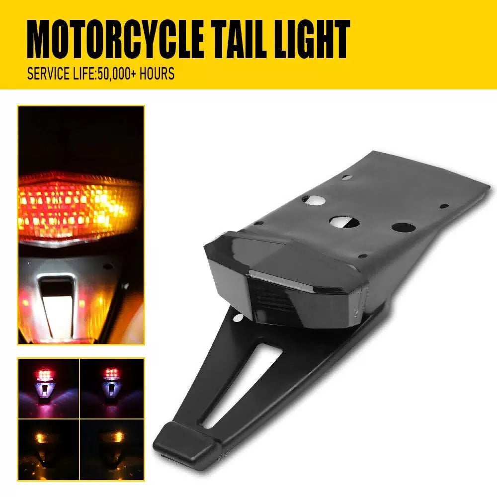 Universal Enduro Dirt Bike LED Rear Fender Brake Tail Light Turn Signal Off-road 6B93BC-57 [1]
