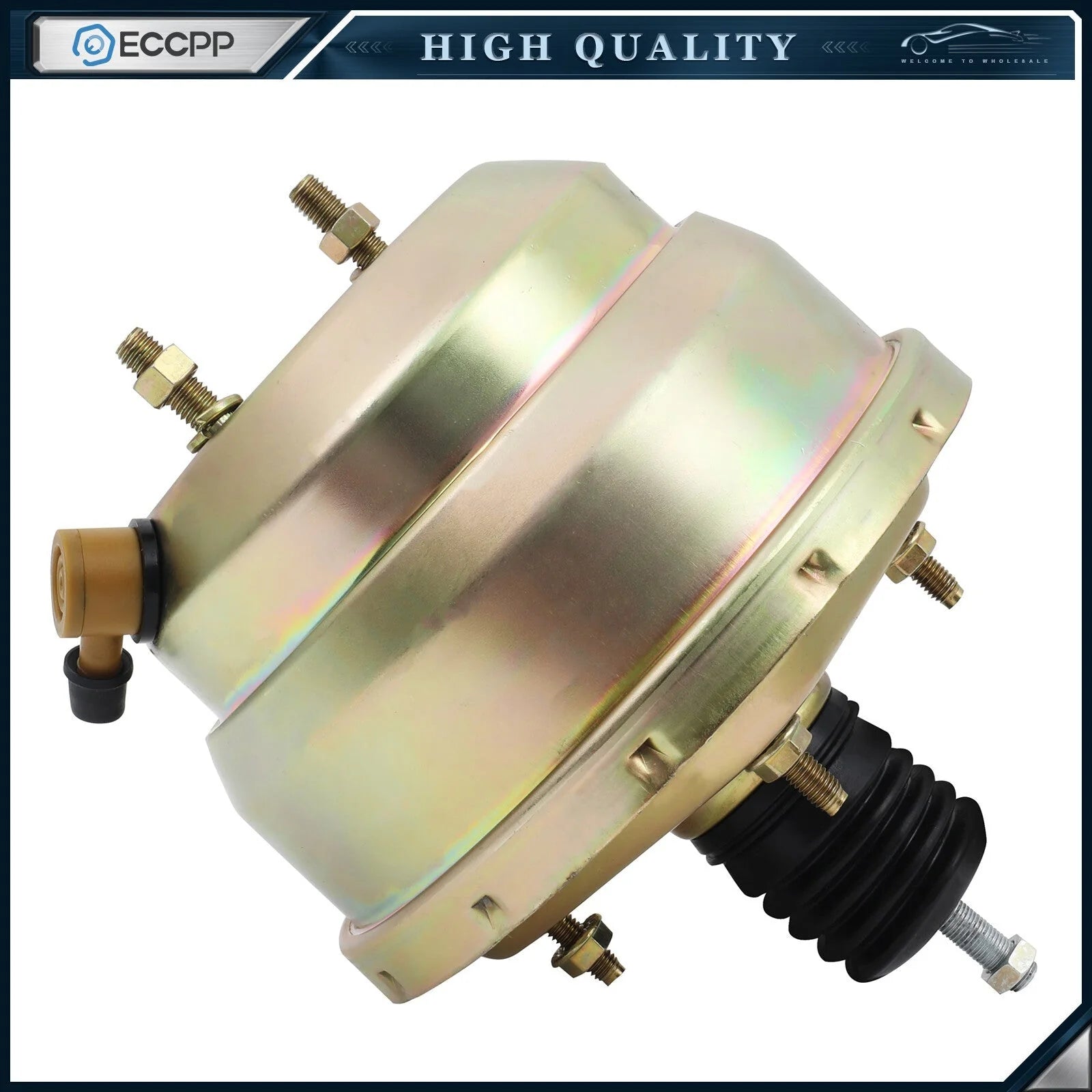 Universal Street Rod 8" Zinc Power Brake Booster For Chevy Ford Dual Diaphragm 6B93BC-57 [2]