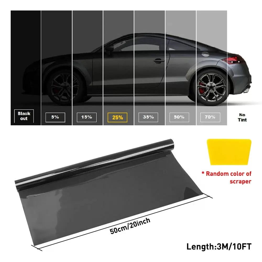 VLT 25% 300cm 10 FT Uncut Roll Tint Window Film Office Home Auto glass Hot EOA 6B93BC-57 [5]