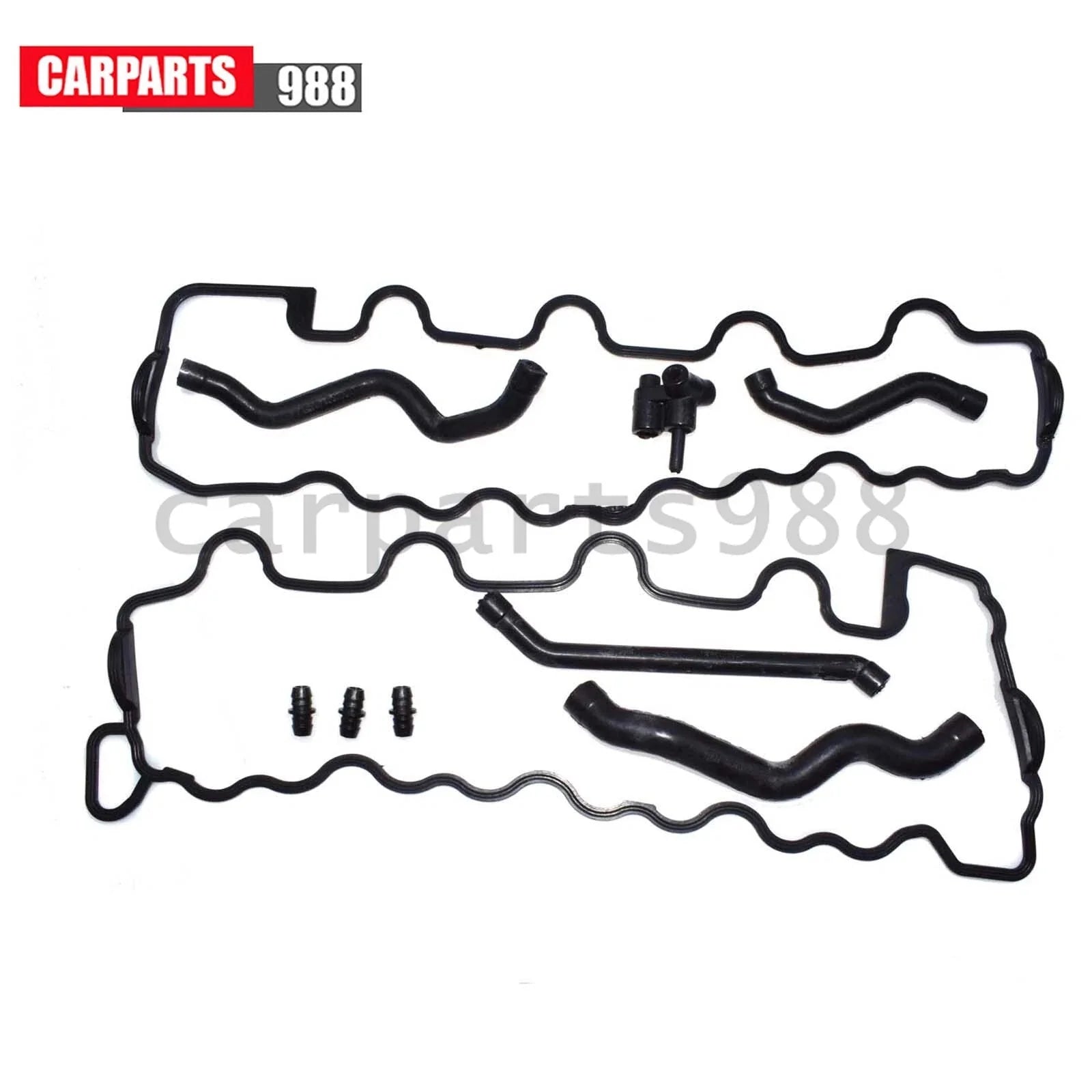 Valve Cover Gasket & Breather Hoses For Mercedes 8-Cylinder C240 C280 1120180282 6B93BC-57 [3]