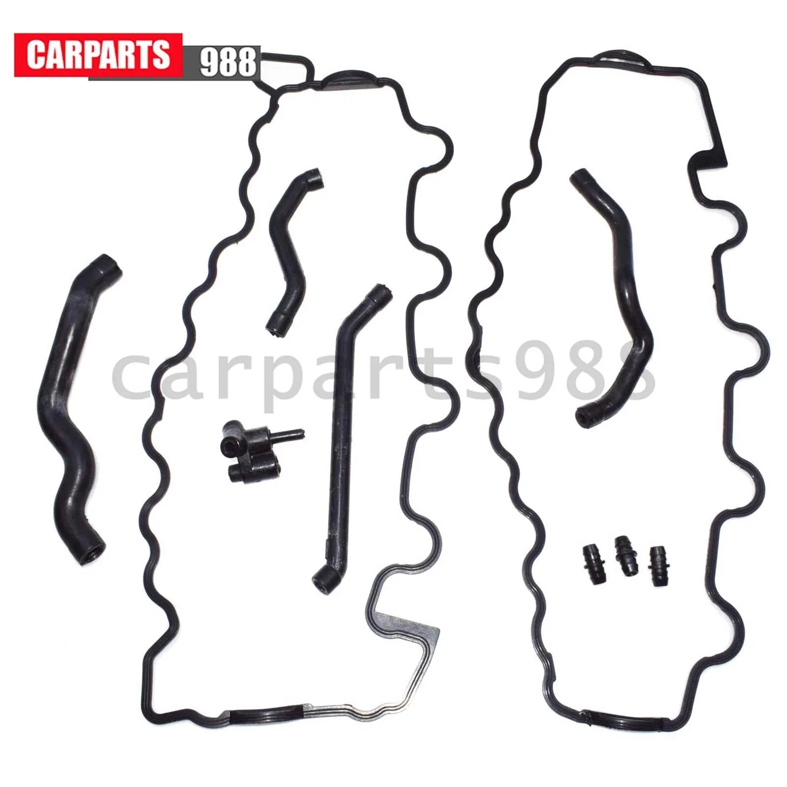 Valve Cover Gasket & Breather Hoses For Mercedes 8-Cylinder C240 C280 1120180282 6B93BC-57 [4]