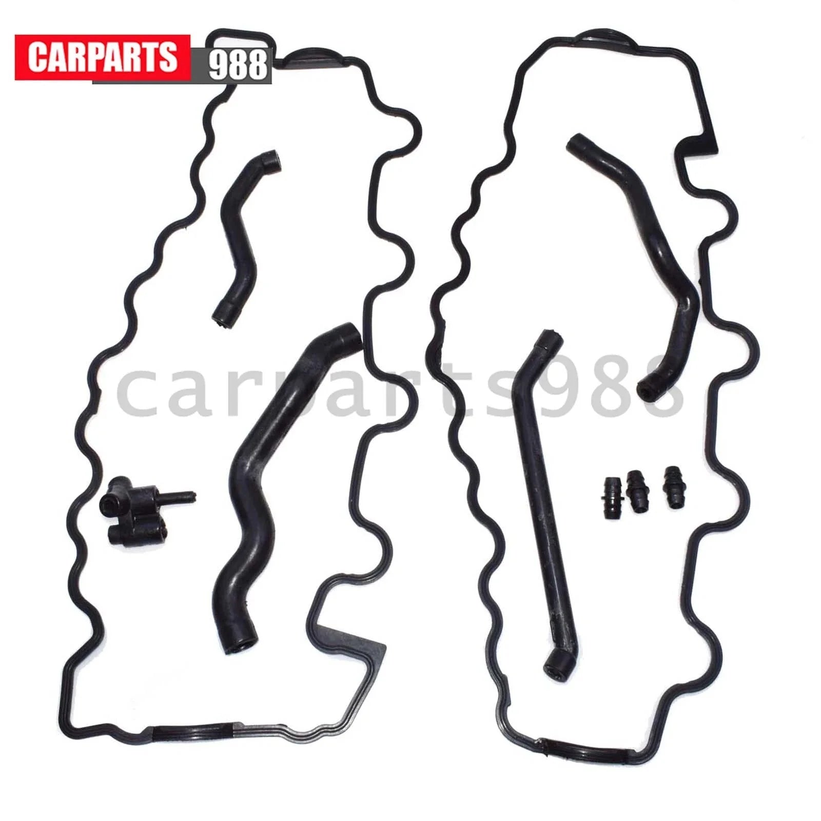 Valve Cover Gasket & Breather Hoses For Mercedes 8-Cylinder C240 C280 1120180282 6B93BC-57 [5]