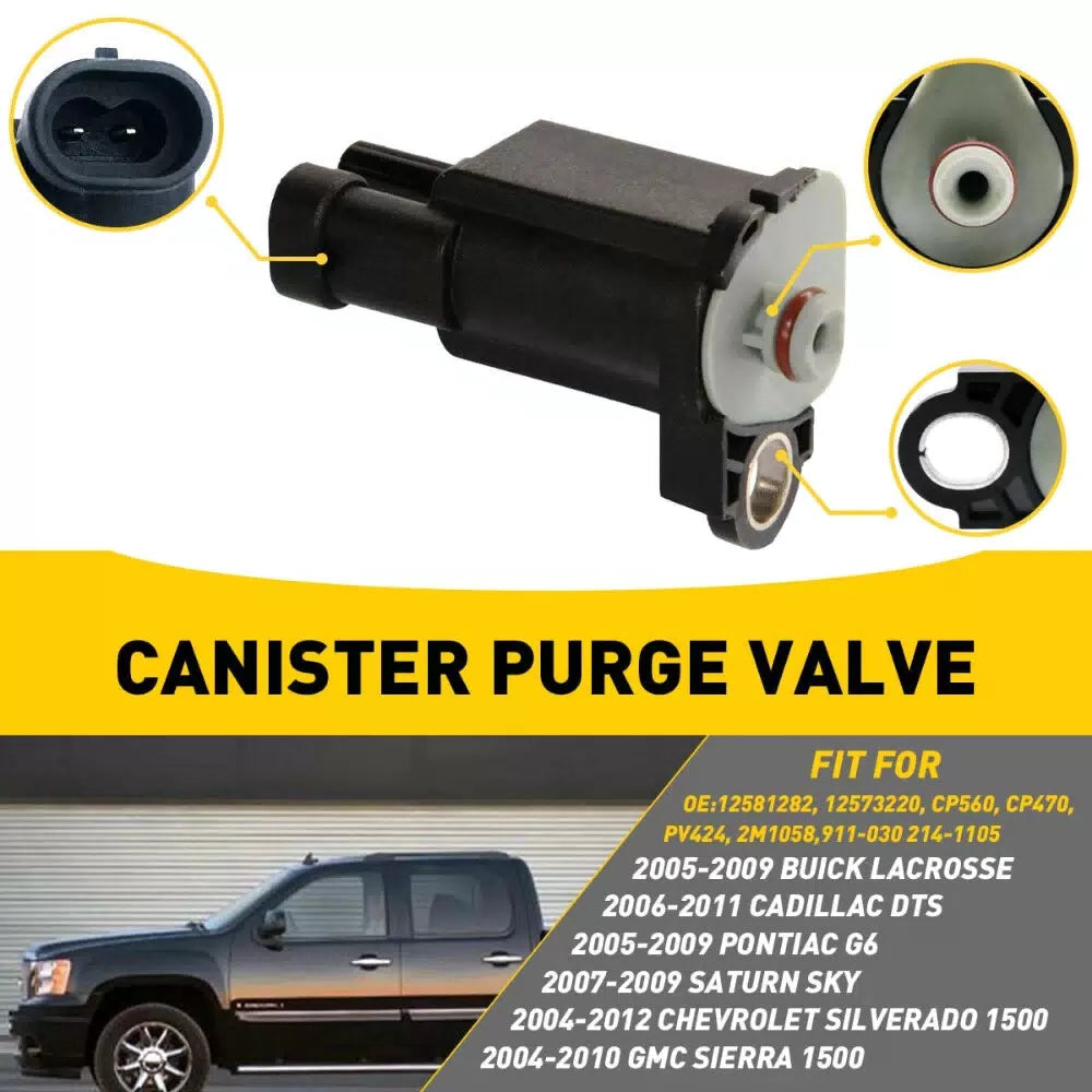 Vapor Canister Purge Valve for 04-07 Chevrolet Equinox Express 1500 2500 3500 V8 6B93BC-57 [9]