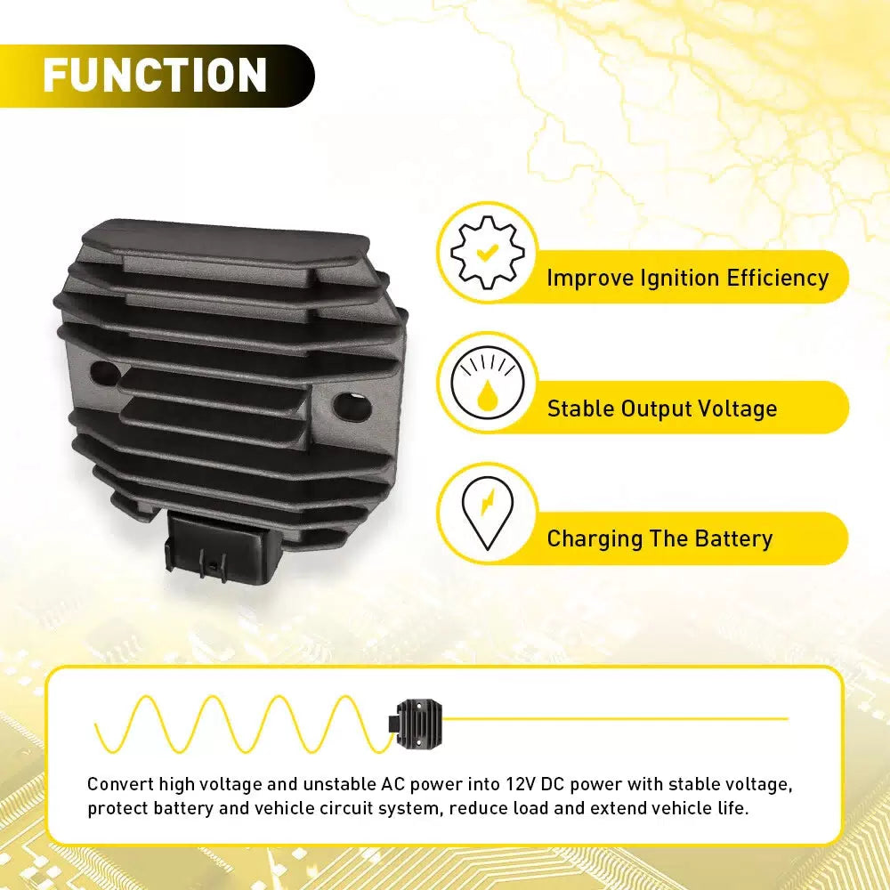 Voltage Regulator Rectifier For 09-20 Kawasaki MULE 4010 KAF620S KAF620M KAF620R 6B93BC-57 [6]
