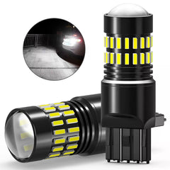 White Bright 7443 7440 LED Reverse Backup Light Bulbs 6000K Canbus Error Free US 6B93BC-57 [2]