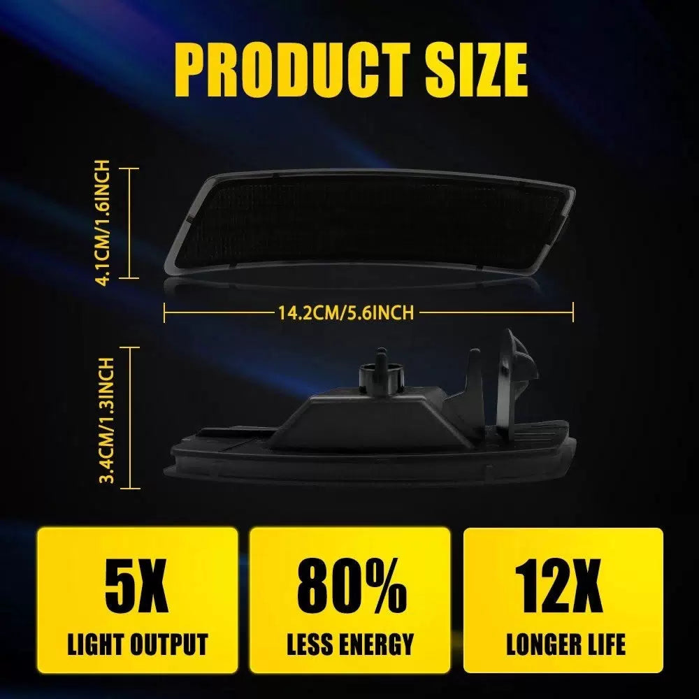 White LED Front Rear Side Marker Light For 2018-2023 VW Tiguan/2012-19 Beetle EA 6B93BC-57 [3]
