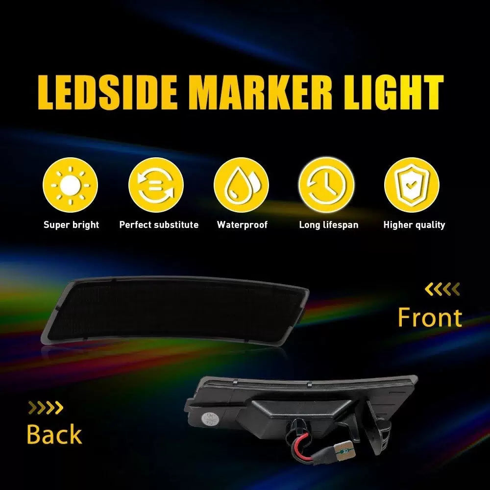 White LED Front Rear Side Marker Light For 2018-2023 VW Tiguan/2012-19 Beetle EA 6B93BC-57 [9]