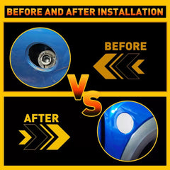 White Painted Fuel Gas Filler Tank Lid Door Cap Fits Cover Ford F150 2009-2014 6B93BC-57 [4]