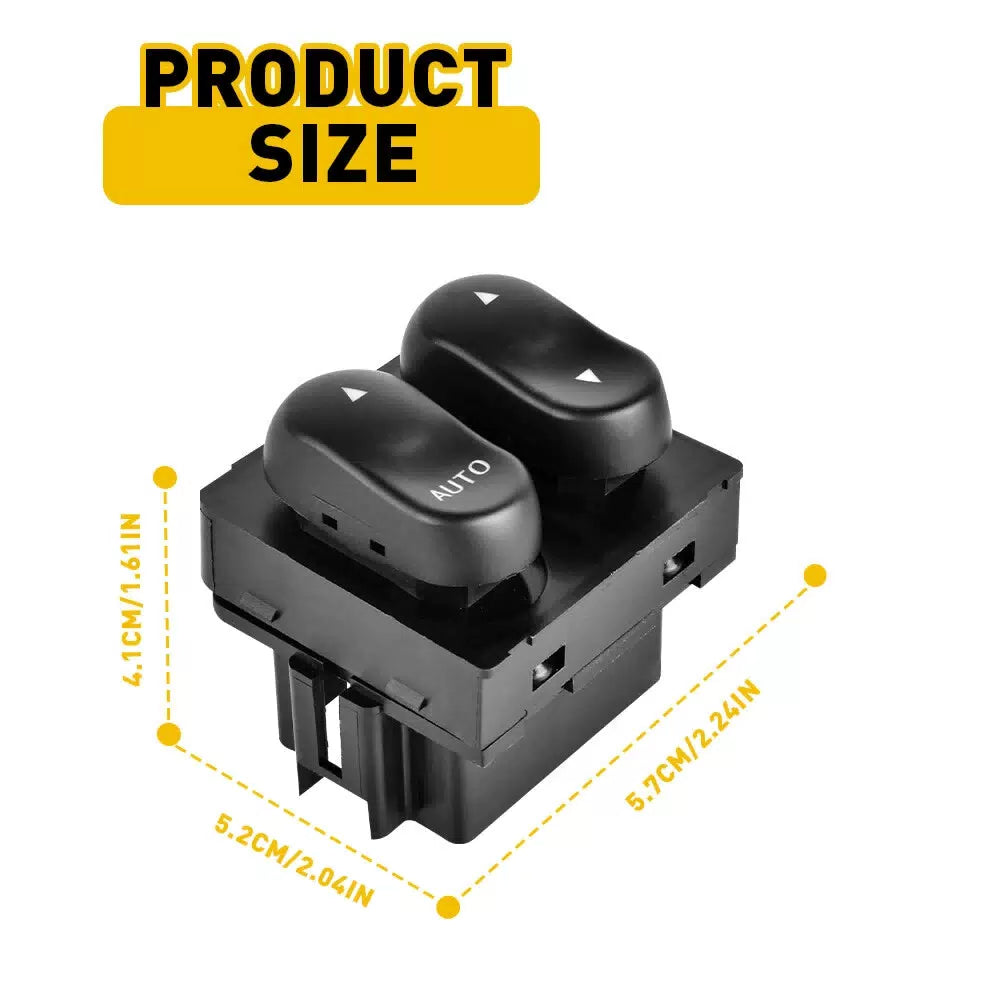 Window Switch For 1999-2002 Ford F-150 1999 F-250 Front Driver Side 2 Button EOA 6B93BC-57 [10]