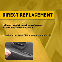 Window Switch For 1999-2002 Ford F-150 1999 F-250 Front Driver Side 2 Button EOA 6B93BC-57 [4]