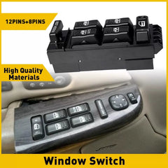 Window Switch For 2000-02 Tahoe Chevrolet Silverado 2500 HD GMC Yukon Front Left 6B93BC-57 [1]