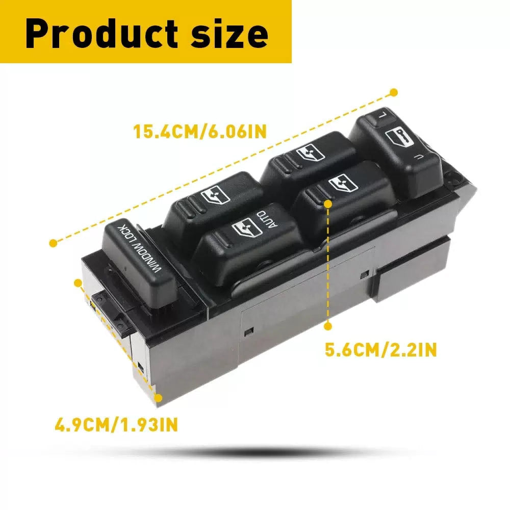 Window Switch For 2000-02 Tahoe Chevrolet Silverado 2500 HD GMC Yukon Front Left 6B93BC-57 [2]