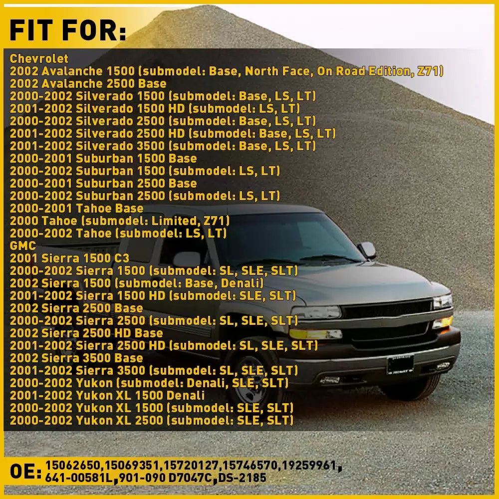 Window Switch For 2000-02 Tahoe Chevrolet Silverado 2500 HD GMC Yukon Front Left 6B93BC-57 [6]