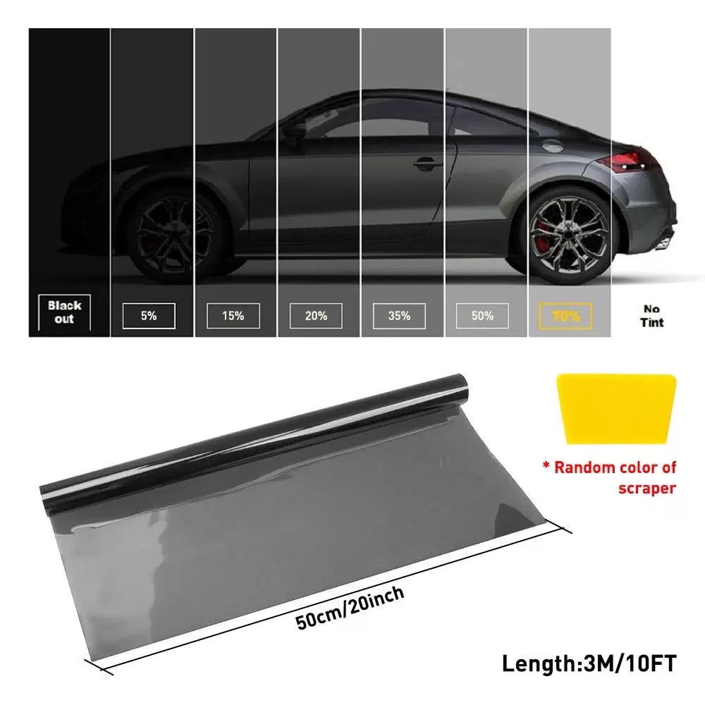 Window Tint One Way Mirror 20" x 10'Ft (10ft UV Privacy Heat Car Home Office 70% 6B93BC-57 [3]