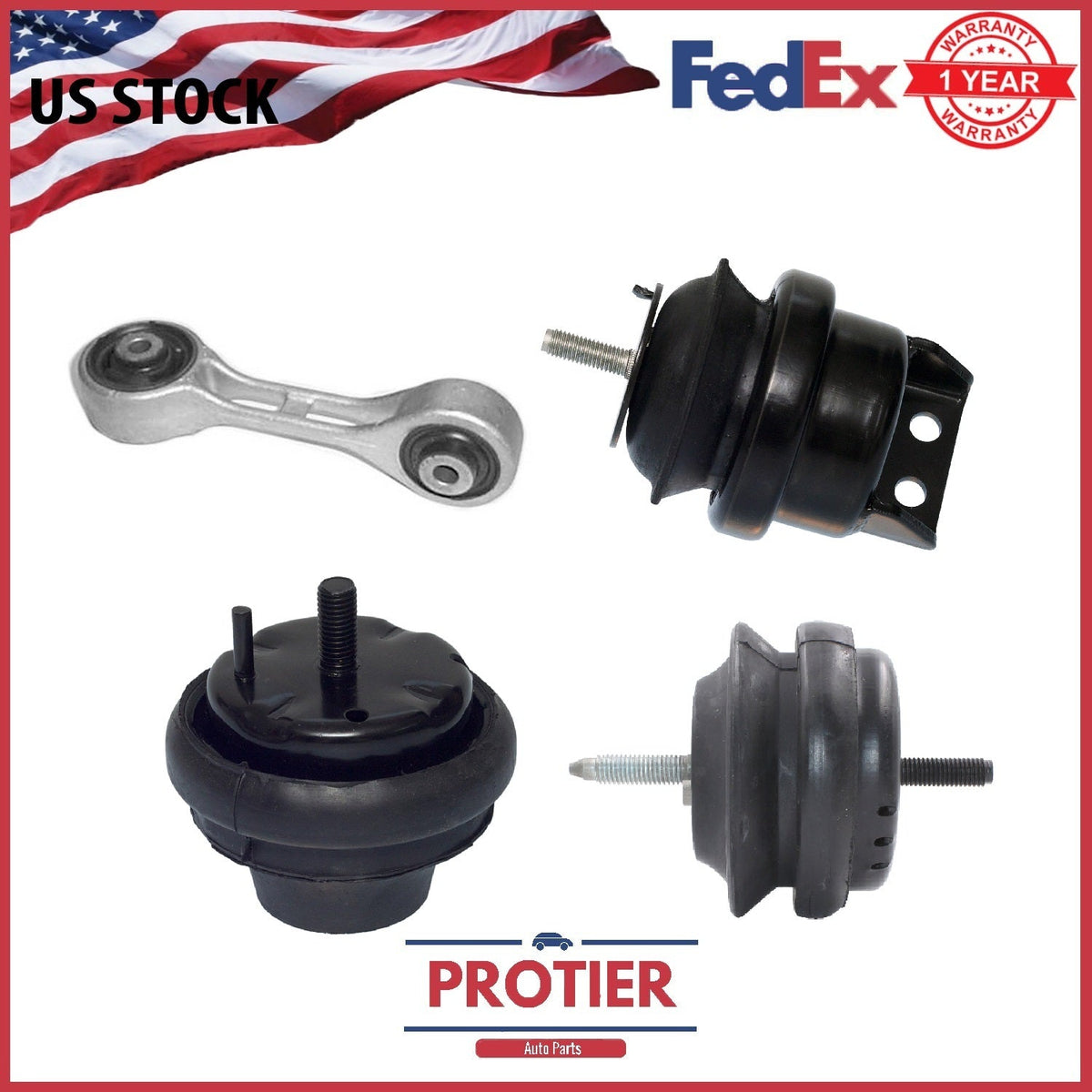 Engine Motor & Trans. Mount Set for 2000-2003 Ford Taurus 3.0L OHV(Vin U or 2) 6B93BC-57