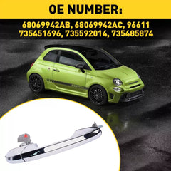 for Fiat 500 Door Handle Front Passenger Right Chrome Side RH Hand 68069942AC 6B93BC-57 [3]