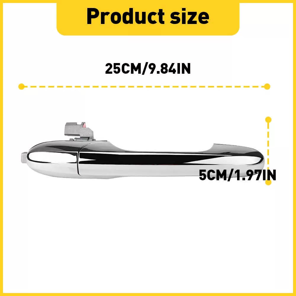 for Fiat 500 Door Handle Front Passenger Right Chrome Side RH Hand 68069942AC 6B93BC-57 [7]