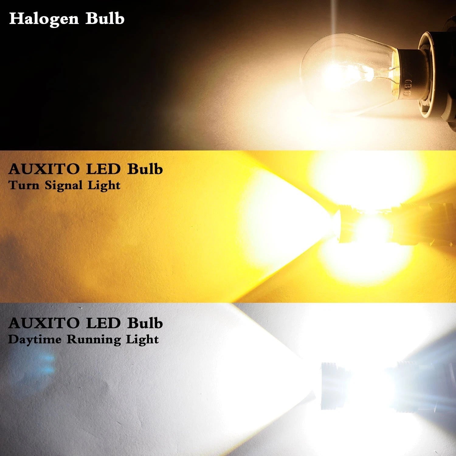 2X 7443 7444 Amber/Yellow Switchback Dual Color Turn Signal Light bulbs LED EOA 6B93BC-57