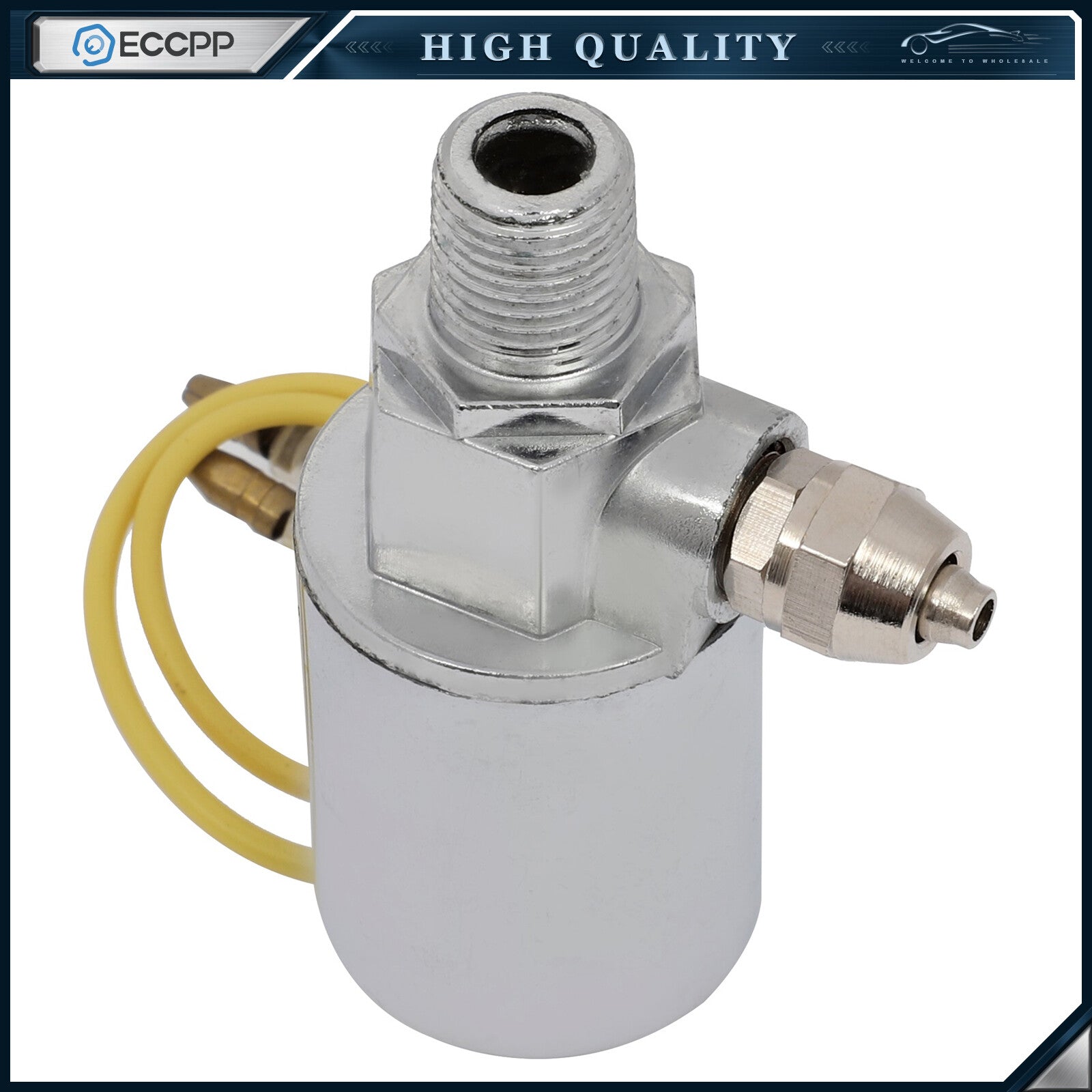 12V 150 PSI Chorme Solenoid Valve For Train Horn Air Tank Compressor ?" Air Tube 6B93BC-57