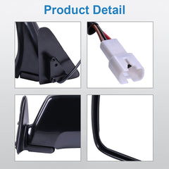 Driver Side Power Mirror For 96-98 Toyota Land Cruiser Lexus Lx450 Left Black 6B93BC-57