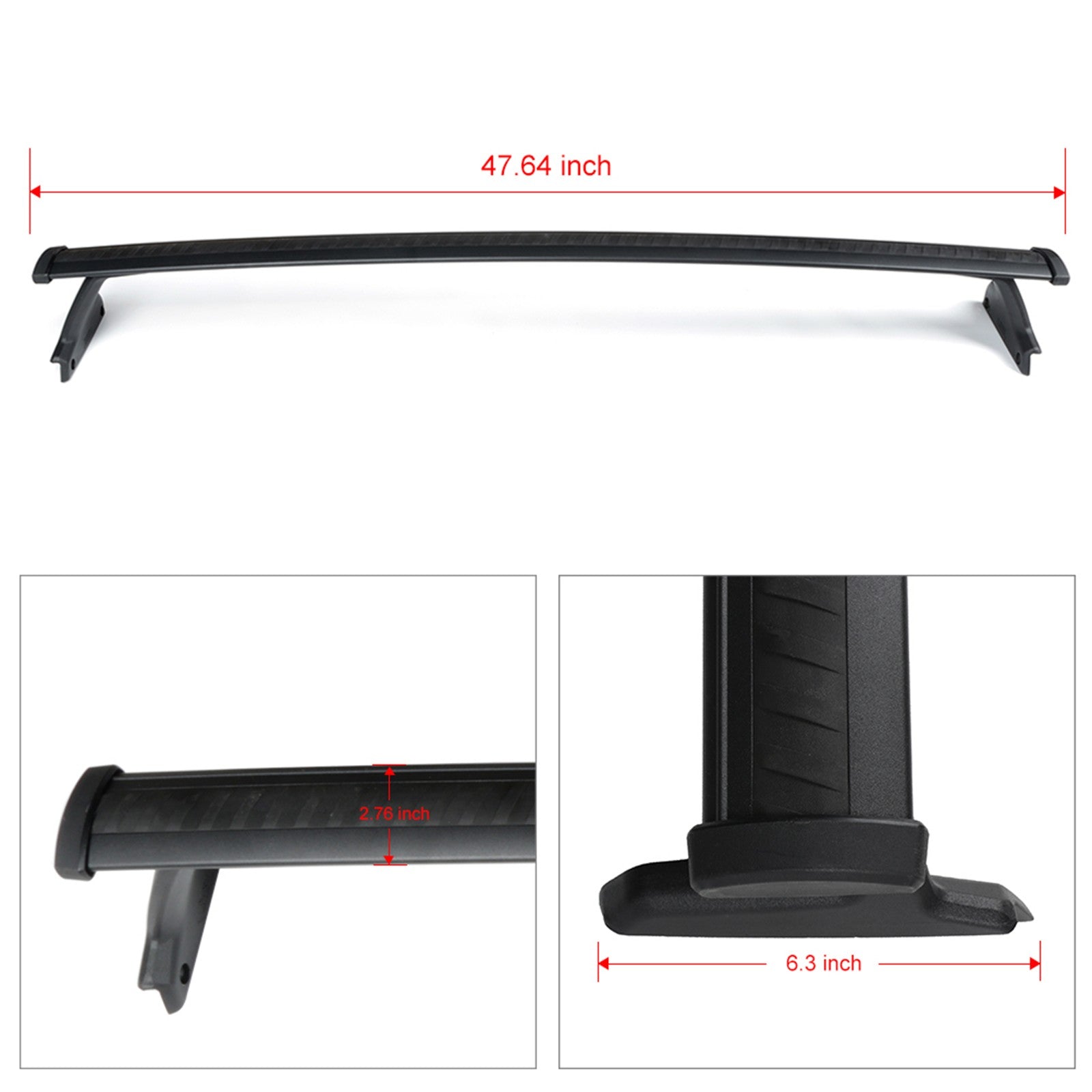 Black Roof Rack Cross Bar Luggage Carrier For 2018-2021 Chevy Chevrolet Traverse 6B93BC-57