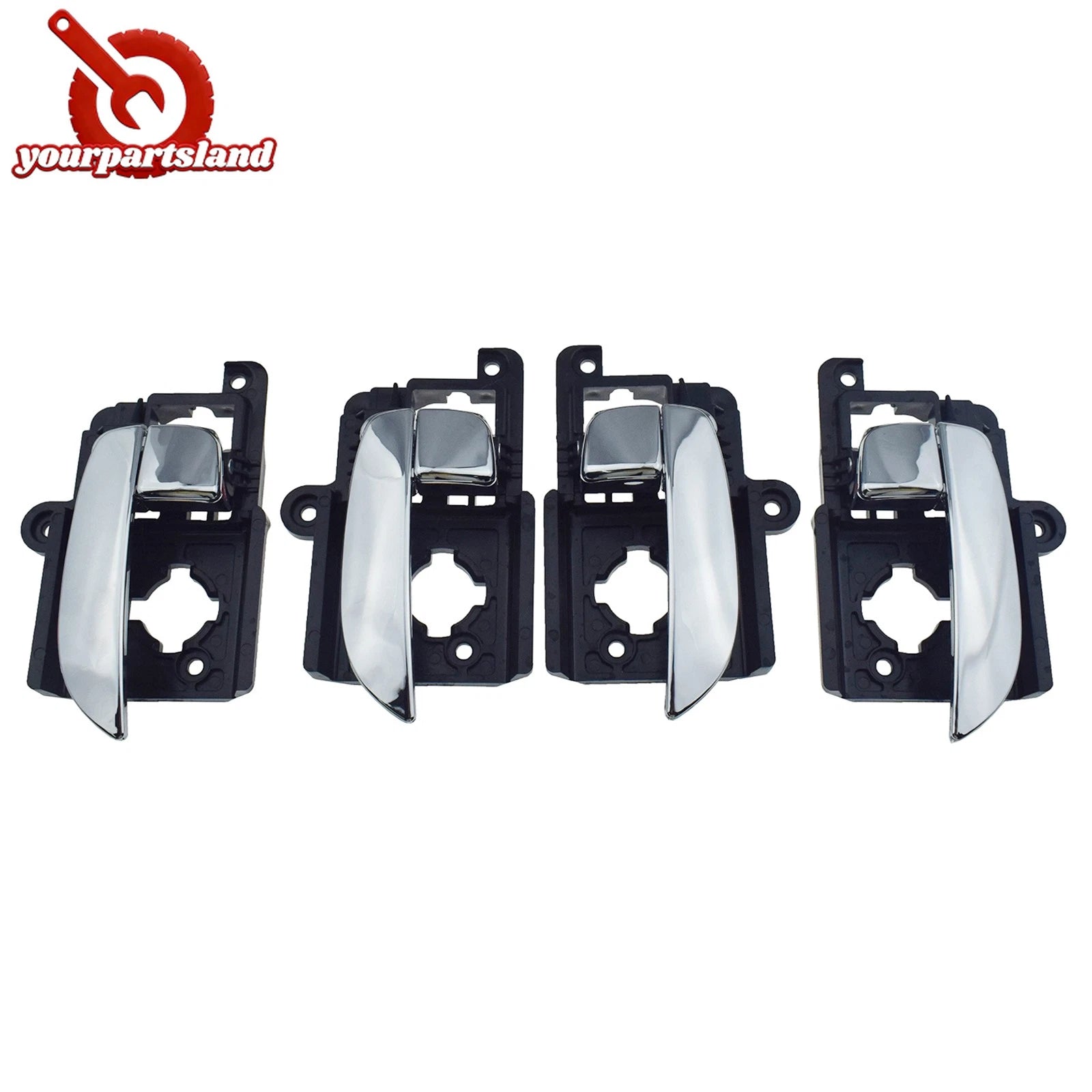 Front Rear LH RH Interior Door Handle For 2007-2010 Hyundai Elantra Sedan Chrome 6B93BC-57