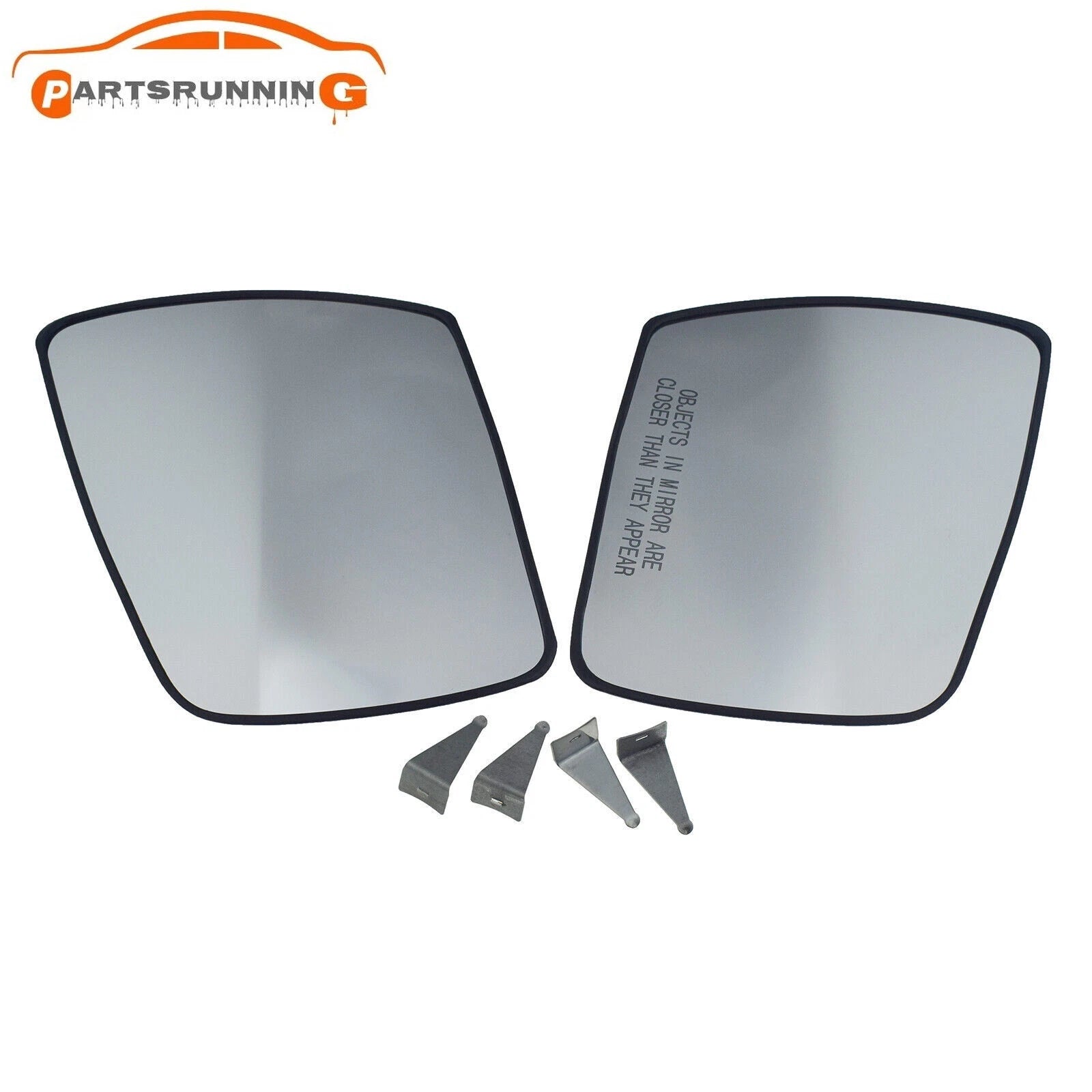 Pair Driver & Passenger Side View Mirror Glass For 2010-2013 KIA SOUL 876212K000 6B93BC-57