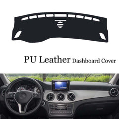 Dashboard Console Cover PU Leather Protector Sunshield Pad For Mercedes GLA CLA