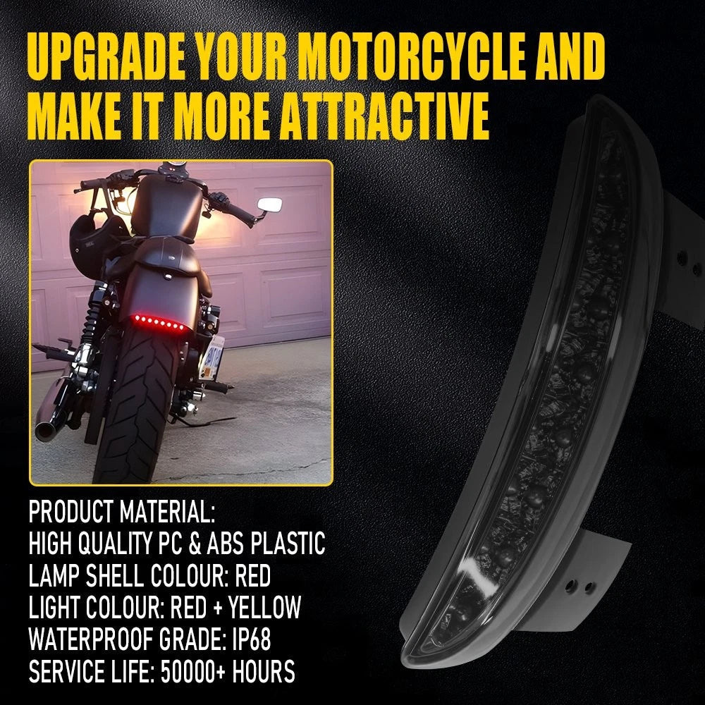 LED Fender Brake Tail Light Turn Signal For Harley Sportster 883 1200 Iron Dyna 6B93BC-57