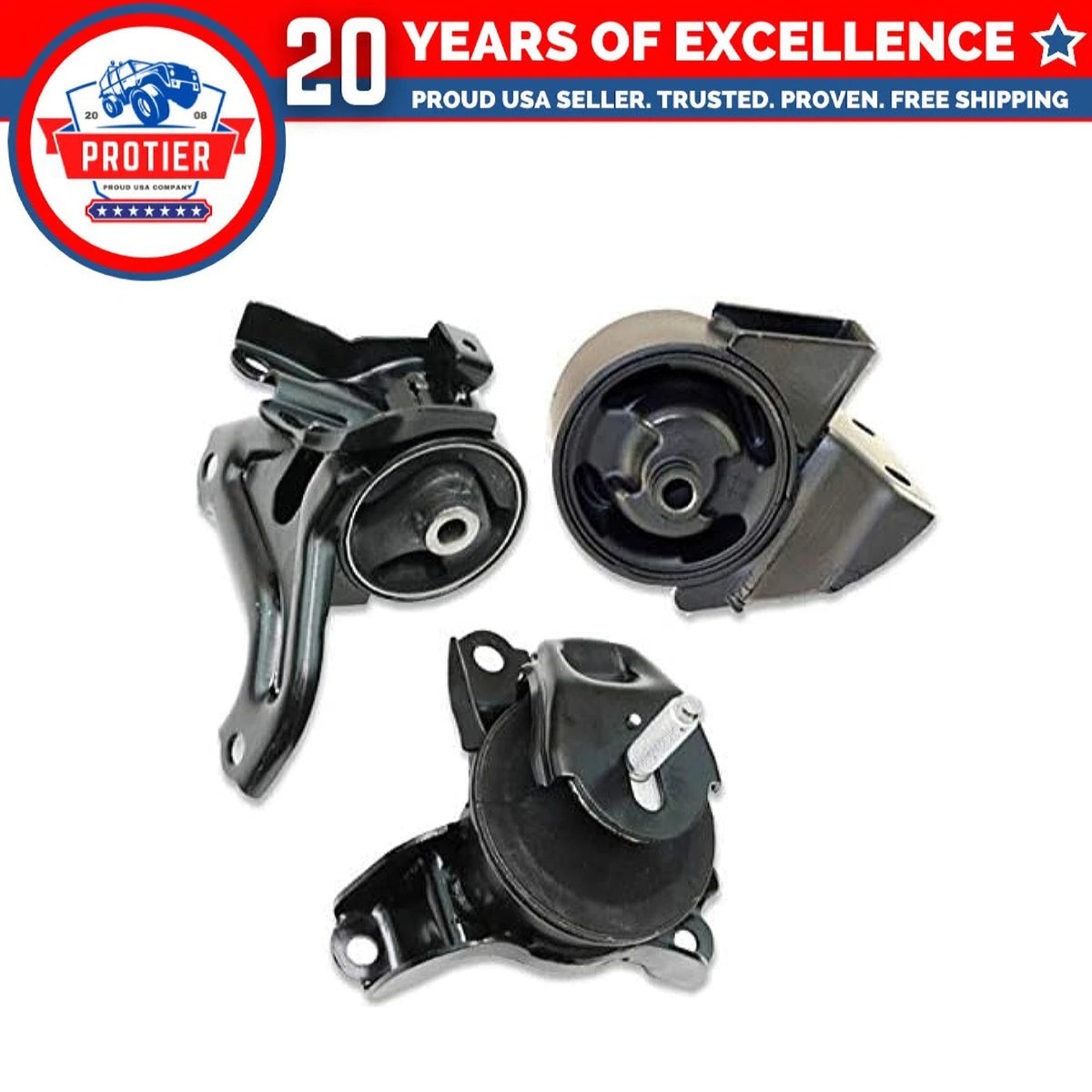 Fits 2005-2010 Hyundai Tucson/Kia Sportage 2.0L AUTO Motor & Trans Mount 3pc : 6B93BC-57