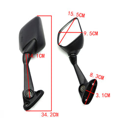 Side Rear View Mirrors For Yamaha YZF R3 R25 2015 -2024 2016 2017 2018 2019 2020