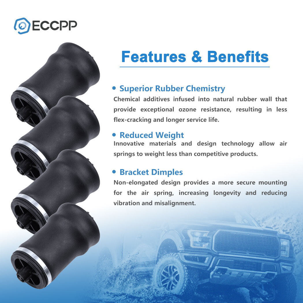 4Pcs W02-358-7206 Air Suspension Bag Spring For ContiTech SC31W206 Freightliner 6B93BC-57