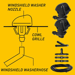 OEM For Honda Pilot Windshield Hood Nozzle 76810-SZA-A01ZA EOA 6B93BC-57