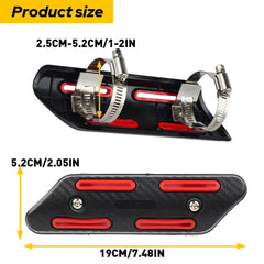 Red Pipe Heat Shield Cover Guard Protector For Yamaha Beta Suzuki Honda Kawasaki 6B93BC-57