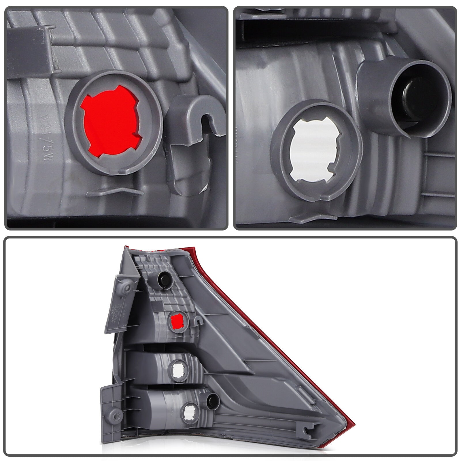 Left+Right Tail Light Assembly For 2012-14 Honda CRV 2.4L Rear Brake Lamp 6B93BC-57